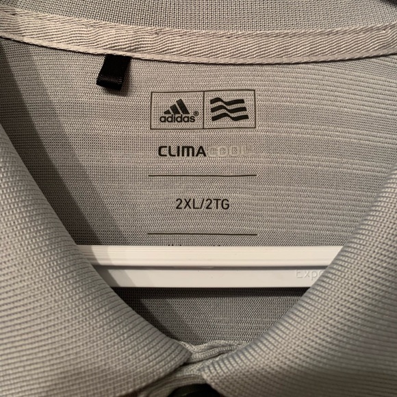 Adidas Trump International Golf Links Scotland Climacool Golf Polo Shirt Grey XL - Picture 5 of 12